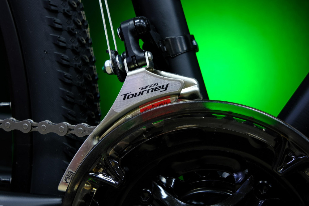 Lorak 2.0 Матовый Чёрный/Зелёный рама 17 (на рост 155-173) (27.5)