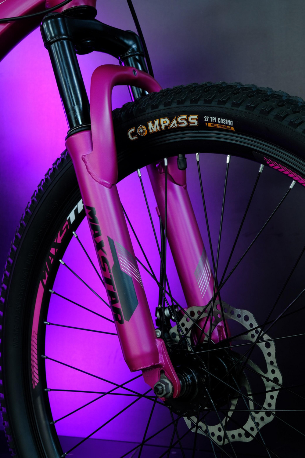 MAXSTAR 24" Матовый Розовый/Чёрный